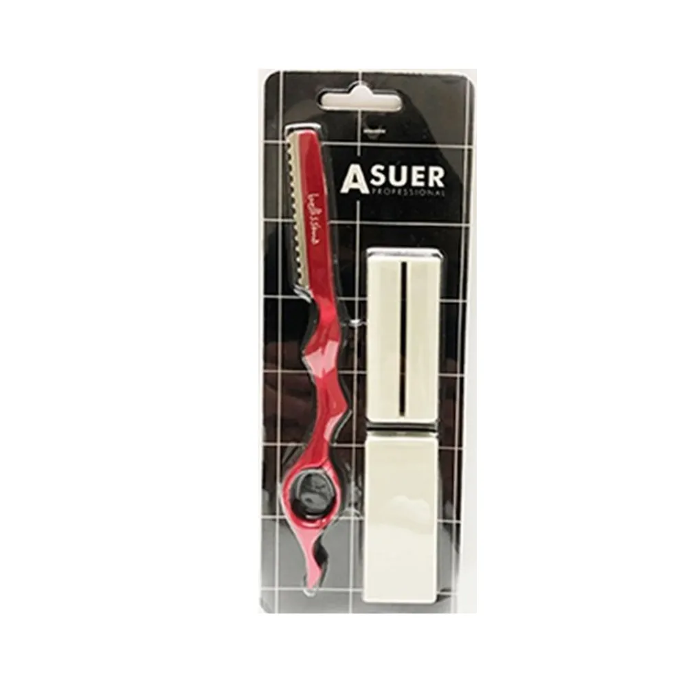 Asuer Navaja Metálica Bellissima Con Protector Y Portacuchillas Asuer Navaja Metálica Bellissima Con Protector Y Portacuchillas